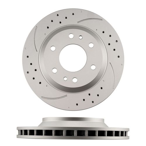 Pair Front Drilled & Slotted Brake Rotors for Isuzu Ascender 2004-2005 55069, US $84.99, image 4