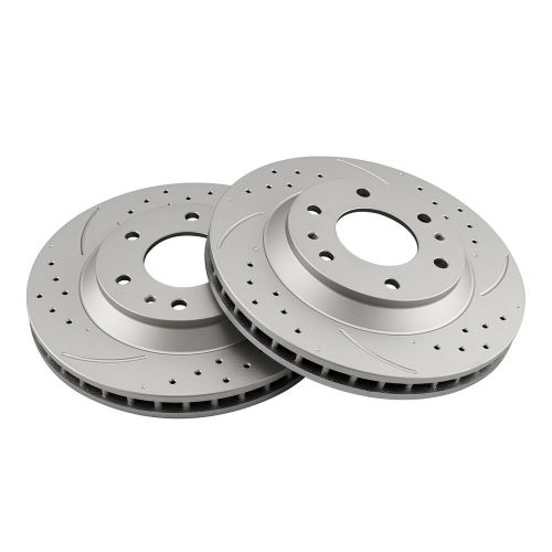 Pair Front Drilled & Slotted Brake Rotors for Isuzu Ascender 2004-2005 55069, US $84.99, image 5