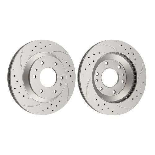 Pair Front Drilled & Slotted Brake Rotors for Isuzu Ascender 2004-2005 55069, US $84.99, image 8
