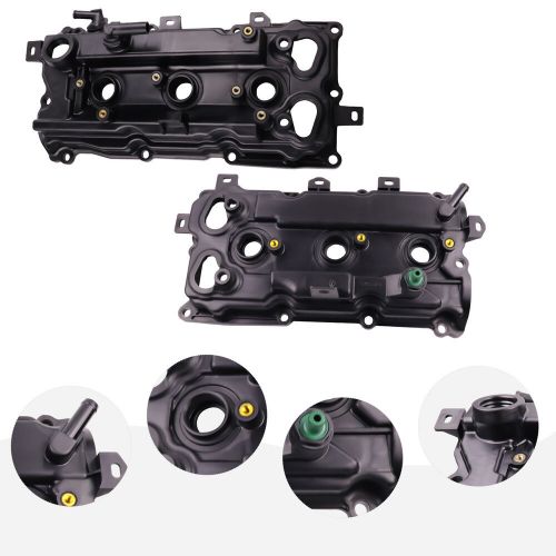 2pcs valve cover w/ gasket &amp; cap for 09-20 nissan maxima murano infiniti qx60