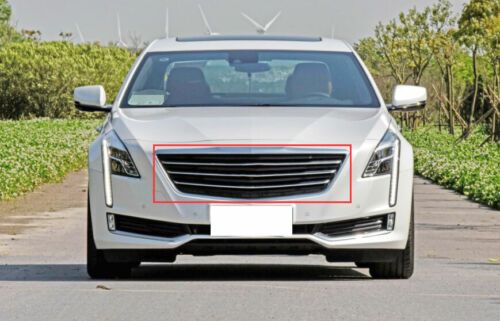 ABS Black Front Grille Grill Frame 1Set For Cadillac CT6 2016-2018 Cover Trim, US $557.56, image 3