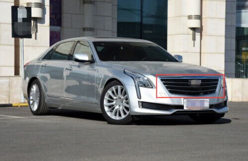 ABS Black Front Grille Grill Frame 1Set For Cadillac CT6 2016-2018 Cover Trim, US $557.56, image 5