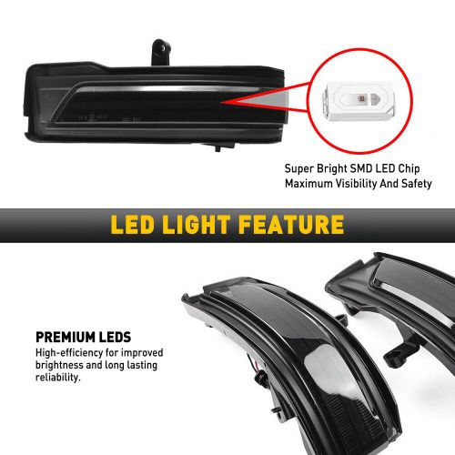 Sequential LED Side Mirror Signal Turn Light Amber For 2019-2022 Dodge RAM 1500, US $61.99, image 2