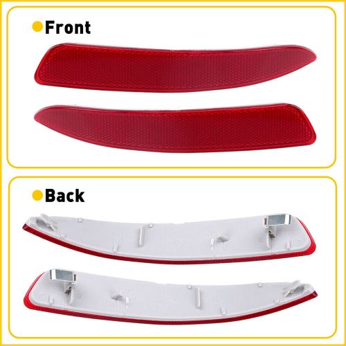 2pcs rear reflector bumper tail light lamp case lh rh for 2007-2013 bmw x5 e70