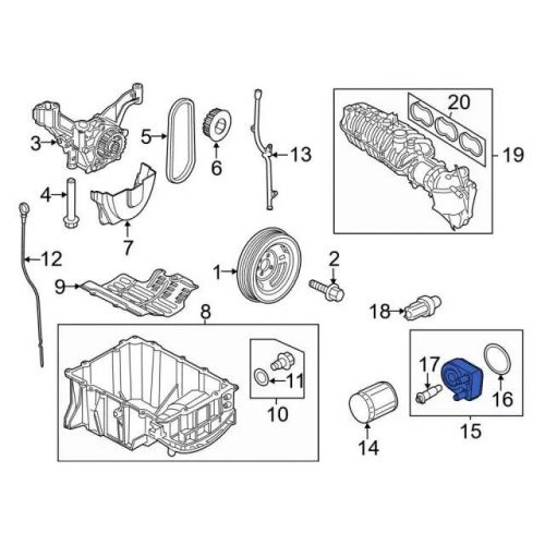 Genuine Ford Oil Cooler Assembly CM5Z-6B856-A, US $117.53, image 2