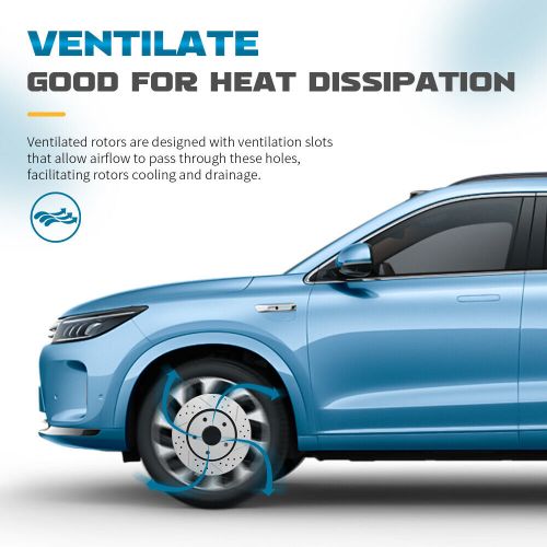 For 2007-2017 ford expedition lincoln navigator front rear drilled brake rotors