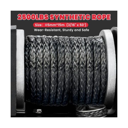 OPENROAD 2500 lb ATV/UTV Winch,12 V Towing Off-Road Electric ATV Winch with 3..., US $165.08, image 5