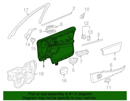 Genuine GM Door Trim Panel 89039003, US $176.73, image 4