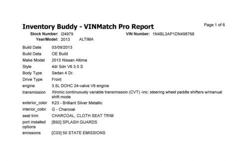 Throttle Body Assembly 3.5L Sedan Fits 07-14 ALTIMA 1153538, US $45.00, image 6