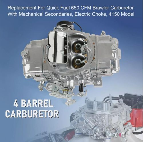 Carburetor for Quick Fuel Brawler 4 Barrel 650 CFM Double-Pumper Electric Choke, US $289.99, image 4
