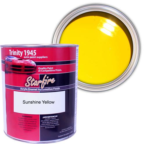 1 gallon sunshine yellow acrylic enamel auto paint