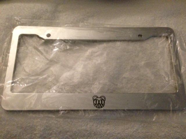 Radiohead rockband chrome license plate frame - must have rockstar music qty 2