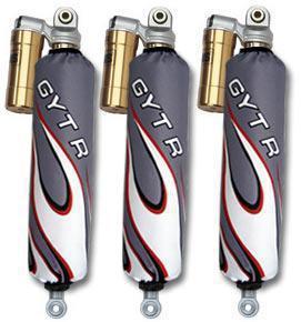 Grey flame shock covers yamaha blaster yfs 200 raptor yfm 350 660 r yfm660