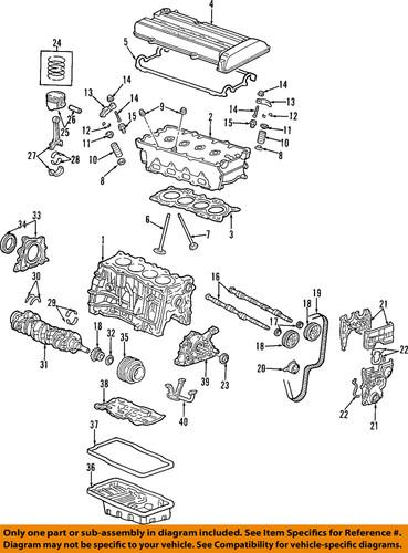 Honda oem 14621-ph3-000 rocker arm/engine rocker arm