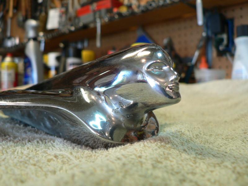1940.s cadillac winged godess hood ornament