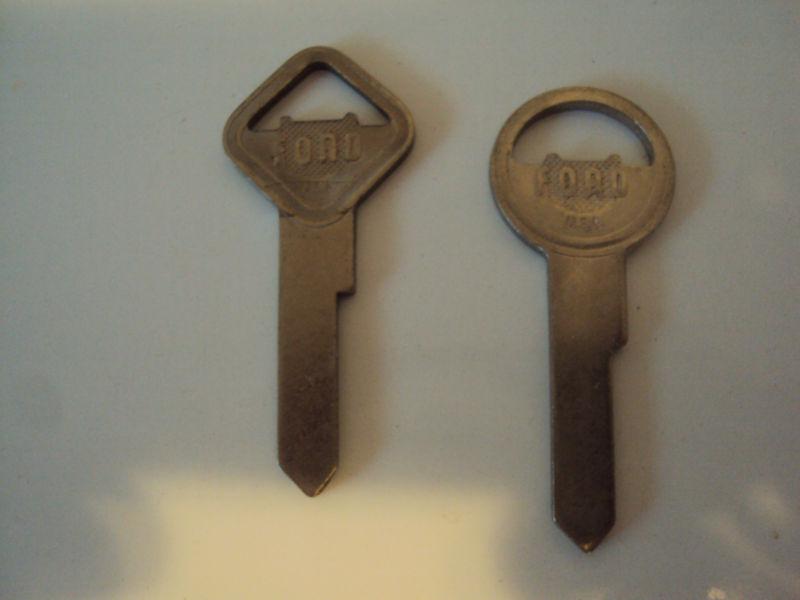 Nos ford lincoln mercury 1952 1953 1954 vintage antique original key blank set