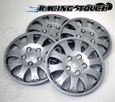 #719 replacement 14" inches metallic silver hubcaps 4pcs set hub cap wheel cover