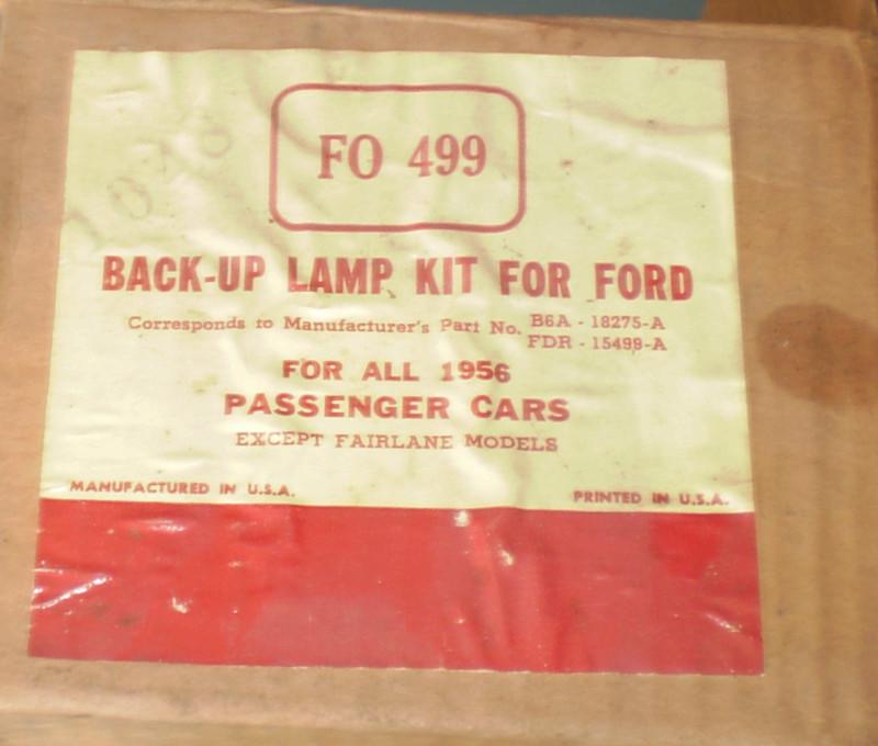1956 Ford Back-Up Lamp Kit for 1956 Passenger Cars Except Fairlane New Old Stock, US $9.99, image 3