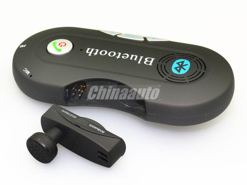 Dual Standby Handsfree Car Kit Bluetooth + Earphone For Mobile phone iPhone 5 4s, US $43.98, image 4