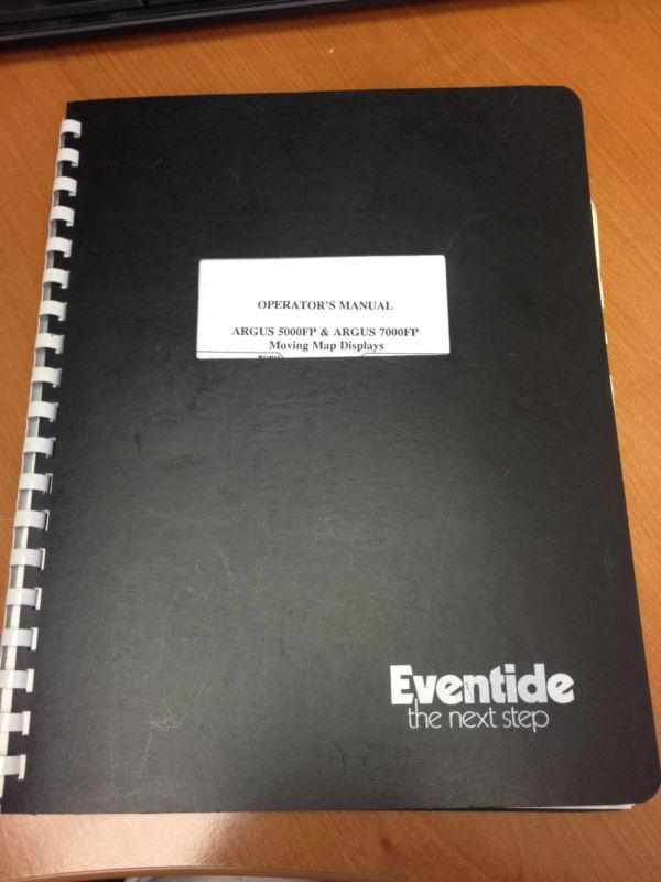 Eventide argus 5000fp & 7000fp operator's manual