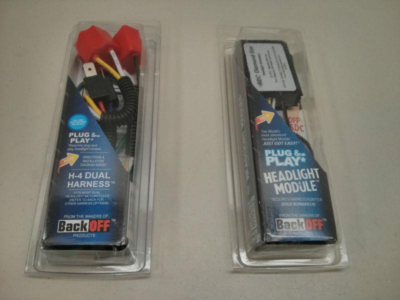 Signal dynamics diamond star # 1015 headlight module + # 1080 dual h-4 harness