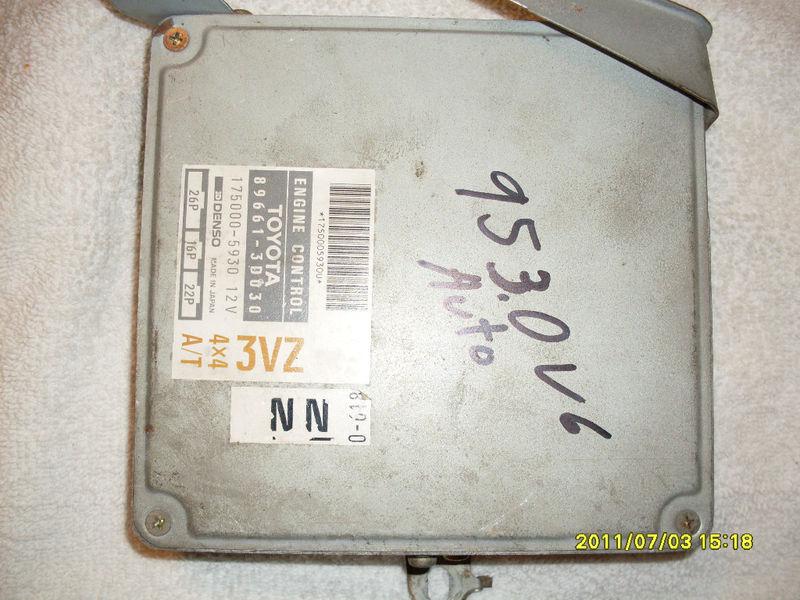 1995 toyota 4runner, pickup, t100 3.0 v6 3vz automatic ecu 89661-3d030 computer