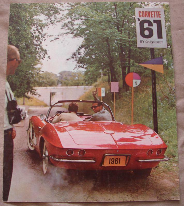 1961 chevrolet corvette original sales brochure dealer literature