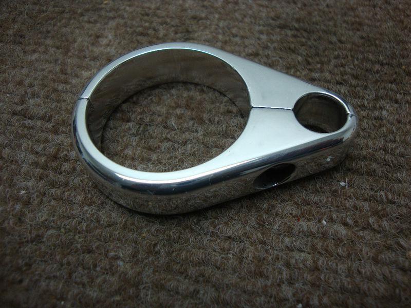 Polished billet 1 1/2" cable clamp w/ bolt big dog american ironhorse hd