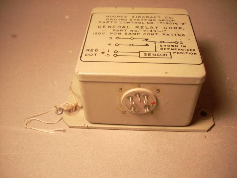 GENERAL RELAY CORP FOR HUGHES AIRCRAFT CO RELAY P/N Y1491-1, 718016-8, US $19.00, image 3