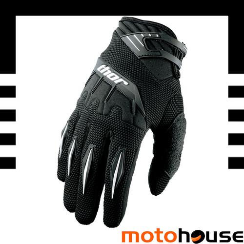 Thor mens 2014 spectrum gloves mx offroad dirt motocross black 