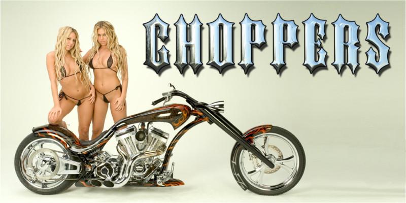 All riders- harley chopper big dog ironhorse star banner - chopper chic 1