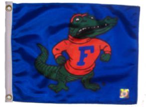 Fl gators (albert) flag 11in. x 15in. flag with grommets / metal rings