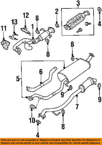 Mazda oem z52040305a exhaust pipe connector gasket/exhaust gasket misc