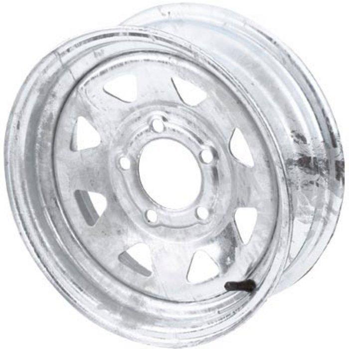 High speed replacement trailer wheel st175/80-13 galvanized spoked #r-135s-g-vn