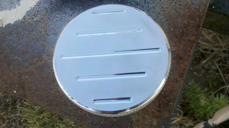 Billet ball milled radiator cap cover