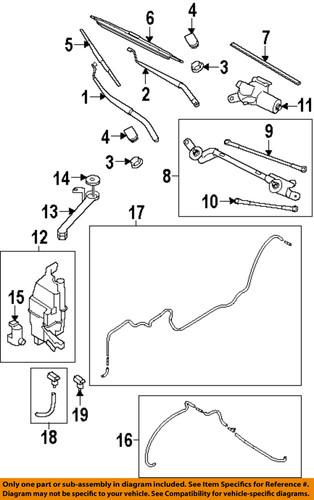 Nissan oem 28890jm00a wiper blade/windshield wiper blade
