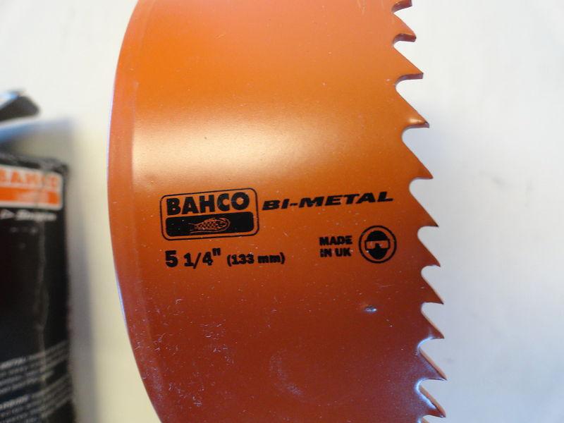BAHCO SNAP-ON 3830-133 US BI METAL HOLE SAW 5-1/4