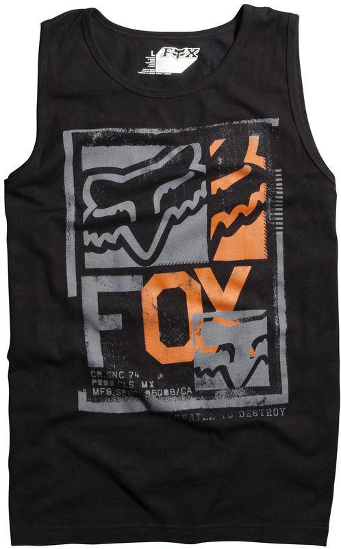 Fox evanite black tank top shirt motocross shirts mx 2014