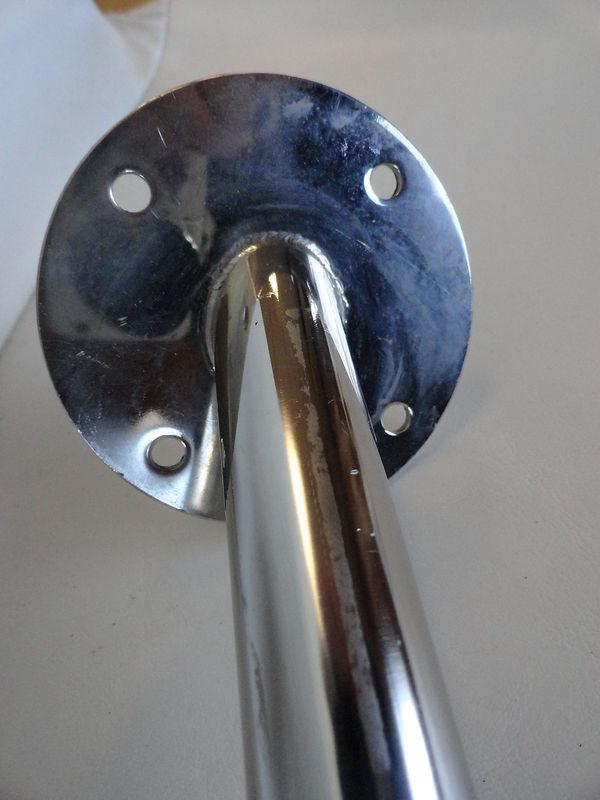 SWIM PLATFORM STANCHION STAINLESS STEEL RAIL 41 3/4