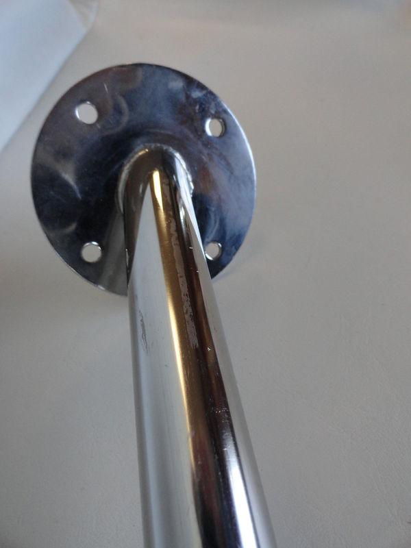 SWIM PLATFORM STANCHION STAINLESS STEEL RAIL 41 3/4