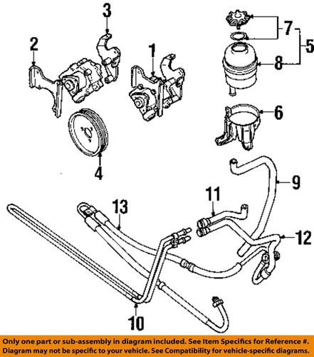 Bmw oem 32416759774 power steering pressure hose/steering pressure hose