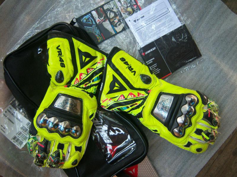 Dainese 09 valentino rossi gloves new size - l (((rare))) yamaha motogp sbk ama