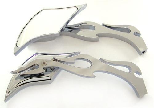 Mirrors harley davidson chrome billet twist diamond