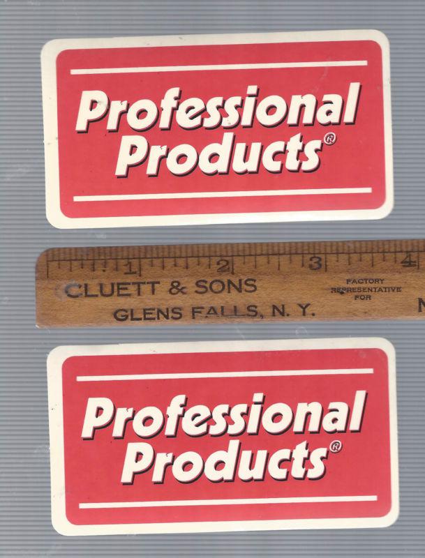 Lot of 2 professional products racing decals