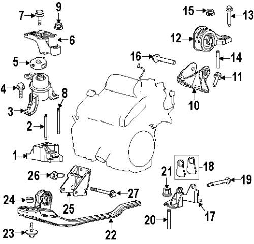 Mercury 3m4z6038ca genuine oem factory original front mount