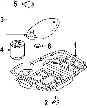 Dodge 4736676aa genuine oem factory original trans pan