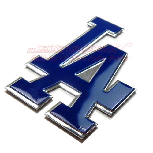 MLB Los Angeles Dodgers Aluminum Color Auto Emblem, 3D Look, Licensed + FreeGift, US $9.95, image 2