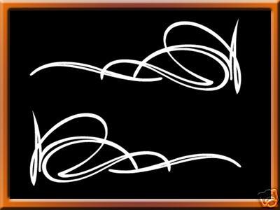 Old school pinstriping decal-custom culture-von dutch 