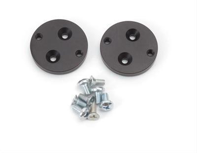 Edelbrock fuel or nitrous solenoid bracket bolt-on billet black anodized