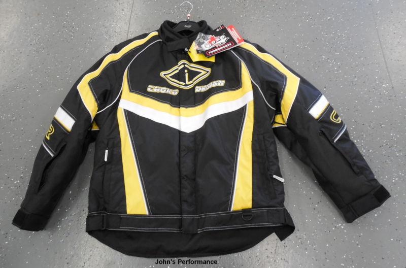 Find Choko Yellow CFR Nylon Snowmobile Jacket Coat L & 2XL Ski Doo in
